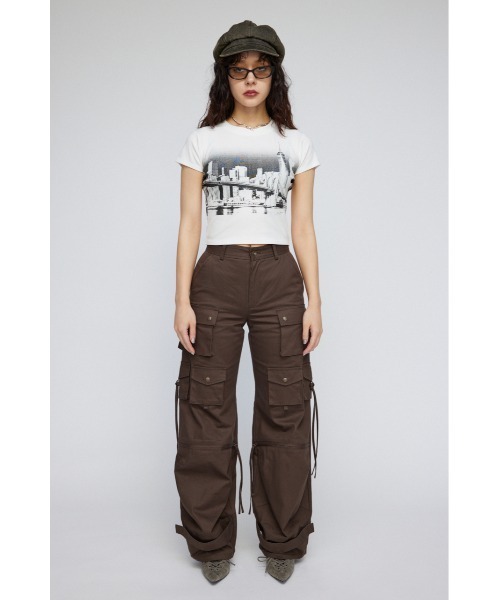 「LAGUA GEM」 半袖Tシャツ FREE ホワイト レディース_画像3