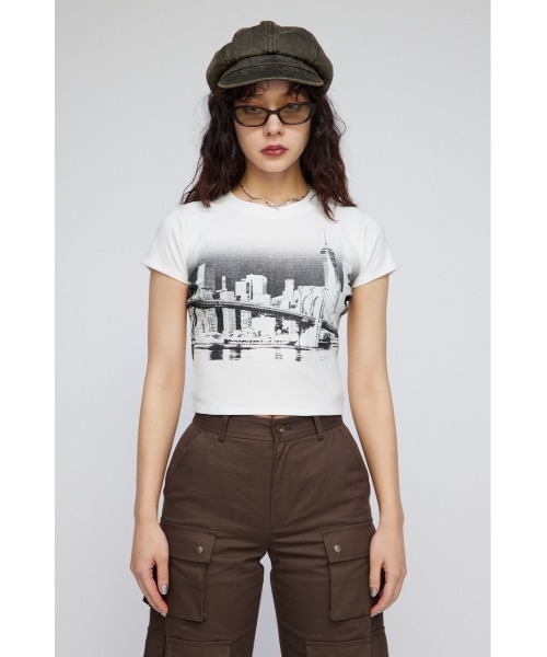 「LAGUA GEM」 半袖Tシャツ FREE ホワイト レディース_画像9