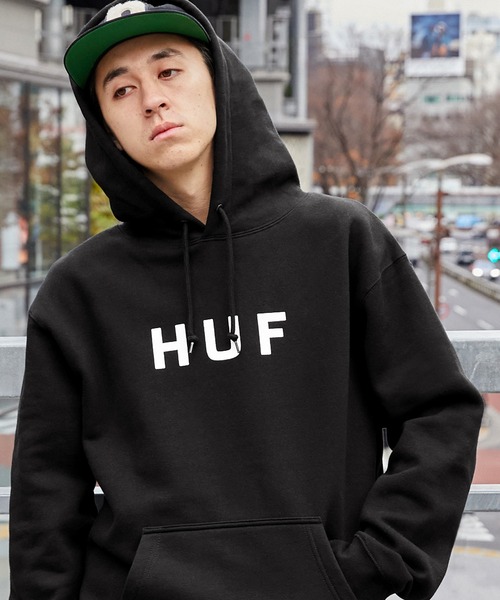 「HUF」 プルオーバーパーカー X-LARGE ブラック メンズ_画像2