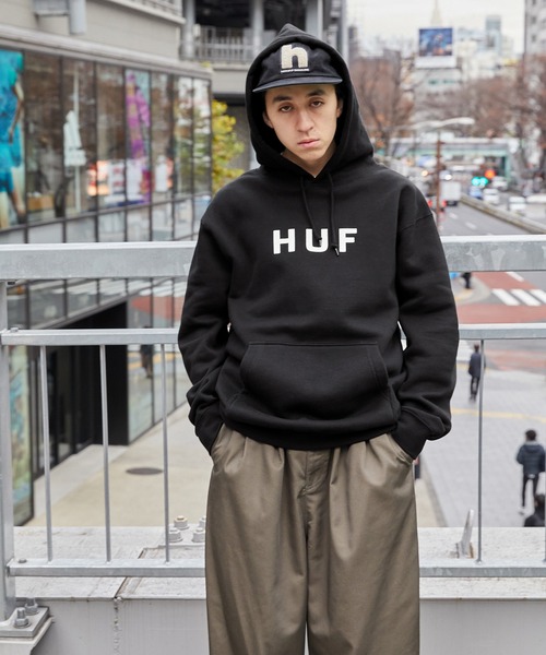 「HUF」 プルオーバーパーカー X-LARGE ブラック メンズ_画像5