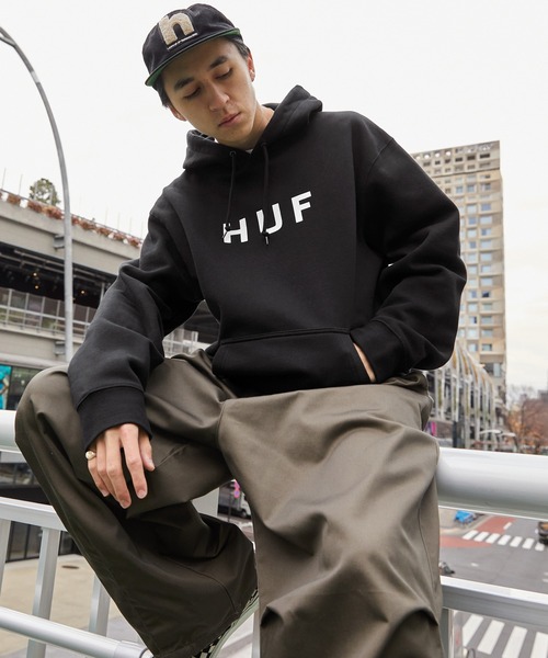 「HUF」 プルオーバーパーカー X-LARGE ブラック メンズ_画像6