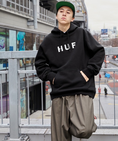 「HUF」 プルオーバーパーカー X-LARGE ブラック メンズ_画像8