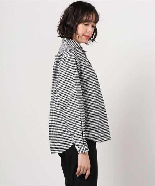 Danton（ダントン） 長袖シャツ 38 ブルー レディース : ZOZOTOWN