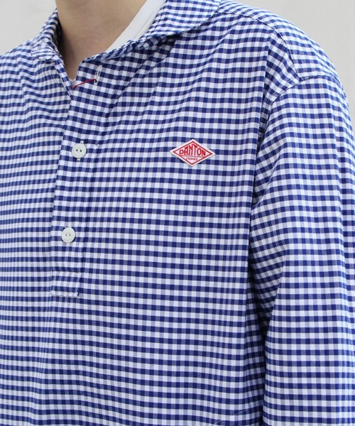 Danton（ダントン） 長袖シャツ 38 ブルー レディース : ZOZOTOWN
