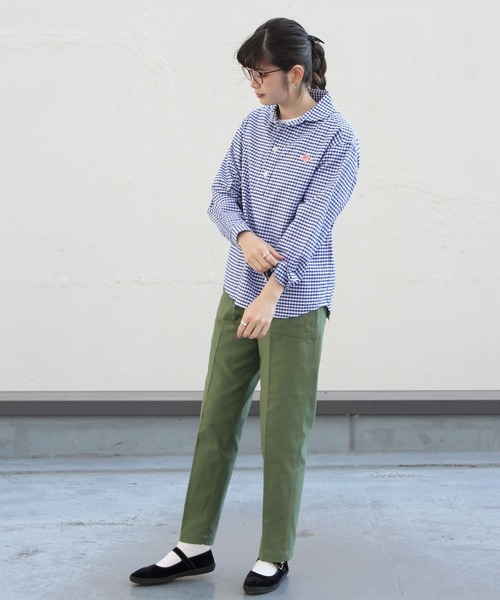 Danton（ダントン） 長袖シャツ 38 ブルー レディース : ZOZOTOWN