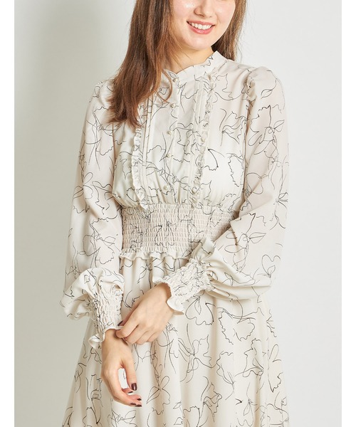 「tocco closet」 長袖ワンピース M アイボリー レディース_画像6