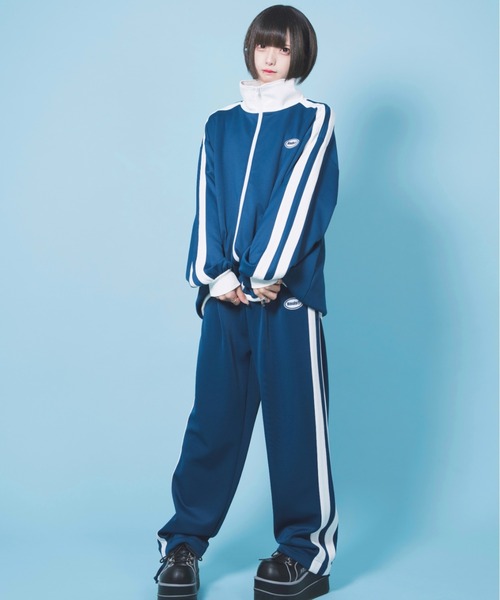 hauls ジャージ Hauls セットアップジャージ L ネイビー レディース : ZOZOTOWN Yahoo