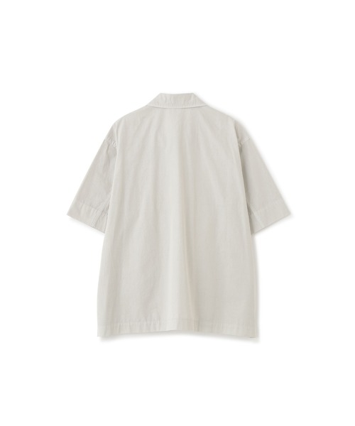 MHL.（エムエイチエル） ブラウス シャツ 半袖 COMPACT COTTON POPLIN