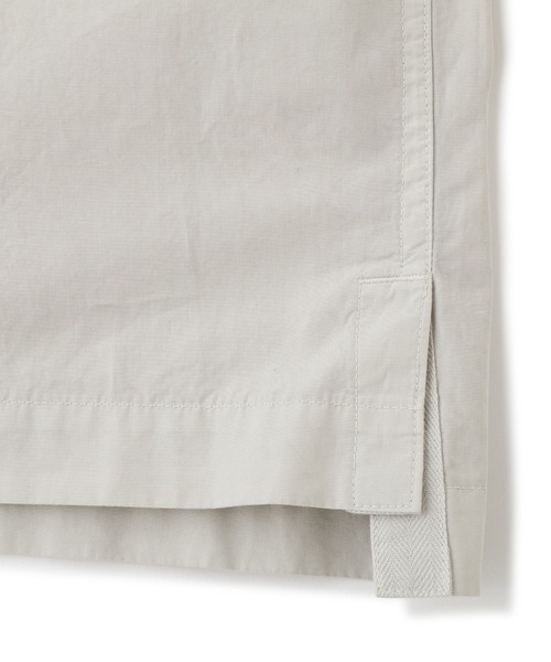 MHL.（エムエイチエル） ブラウス シャツ 半袖 COMPACT COTTON POPLIN