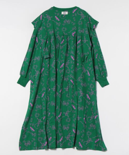 「HOGAN RANCH WEAR」 長袖ワンピース 160cm ブラウン レディース_画像2