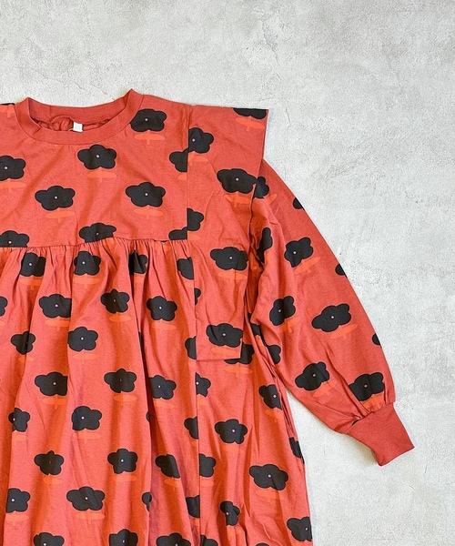 「HOGAN RANCH WEAR」 長袖ワンピース 160cm ブラウン レディース_画像6