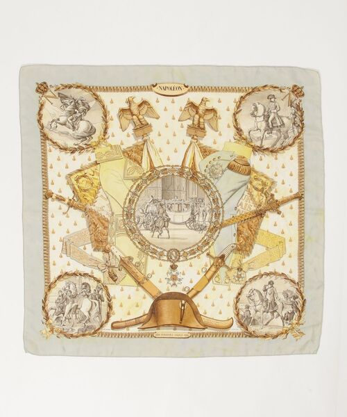 HERMES（エルメス） カレ90 ナポレオン スカーフ - グリーン