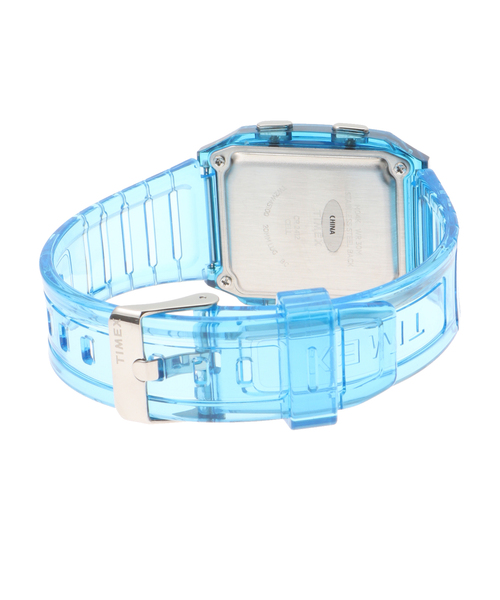 腕時計 TIMEX Q LCA x-tw2w45100 Blue トランスパレント レディース メンズの画像