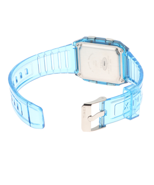 腕時計 TIMEX Q LCA x-tw2w45100 Blue トランスパレント レディース メンズの画像