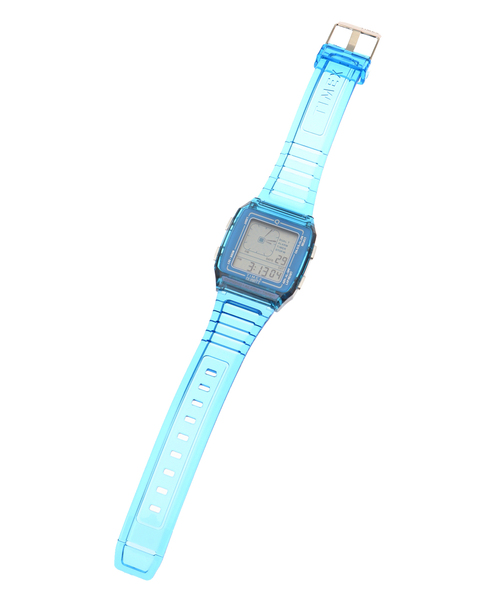 腕時計 TIMEX Q LCA x-tw2w45100 Blue トランスパレント レディース メンズの画像