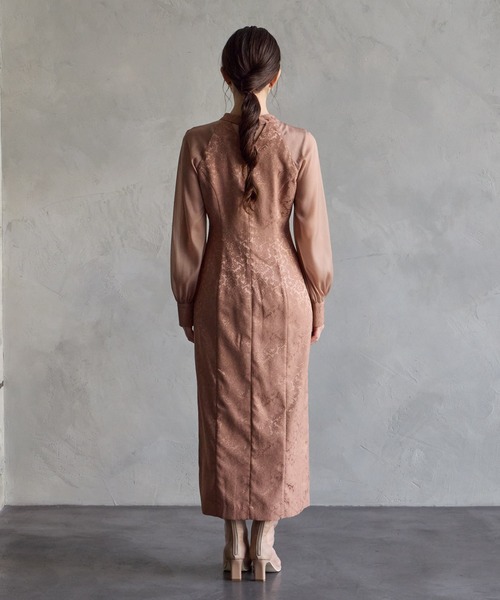 「AIMER」 7分袖ワンピース SMALL グリーン レディース_画像9