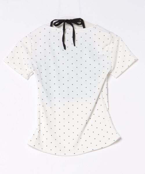 tシャツ ドット柄 ×V ネック  半袖 T シャツ レディース | ブランド登録なし | 18