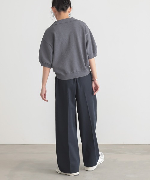 「for/c」 半袖ポロシャツ M チャコールグレー レディース_画像3