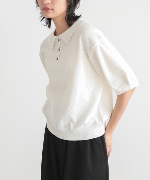 「for/c」 半袖ポロシャツ M チャコールグレー レディース_画像5