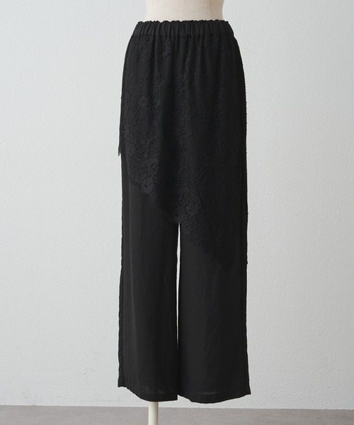 pual ce cin パンツ レースレイヤードパンツ レディース : ZOZOTOWN