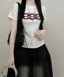 tシャツ 半袖 ロゴプリント 半袖Tシャツ レ...の詳細画像3