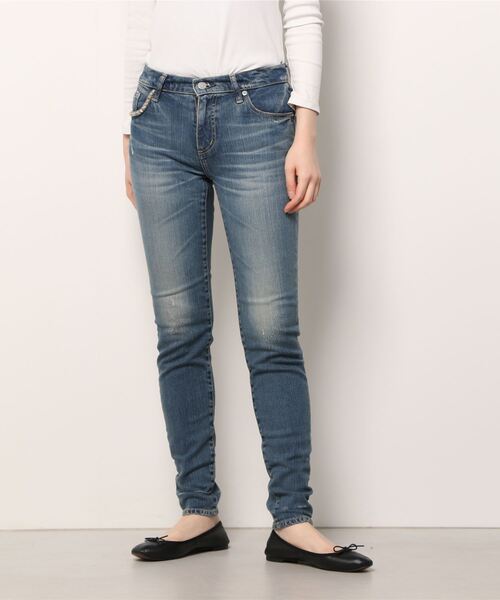 「HYSTERIC GLAMOUR」 スキニーデニムパンツ 28inch インディゴブルー レディース_画像2