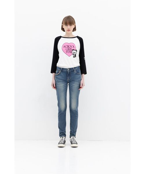 「HYSTERIC GLAMOUR」 スキニーデニムパンツ 28inch インディゴブルー レディース_画像5