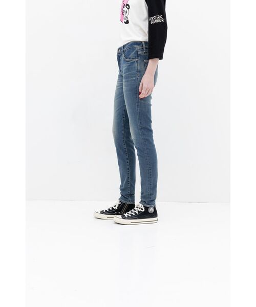 「HYSTERIC GLAMOUR」 スキニーデニムパンツ 28inch インディゴブルー レディース_画像7