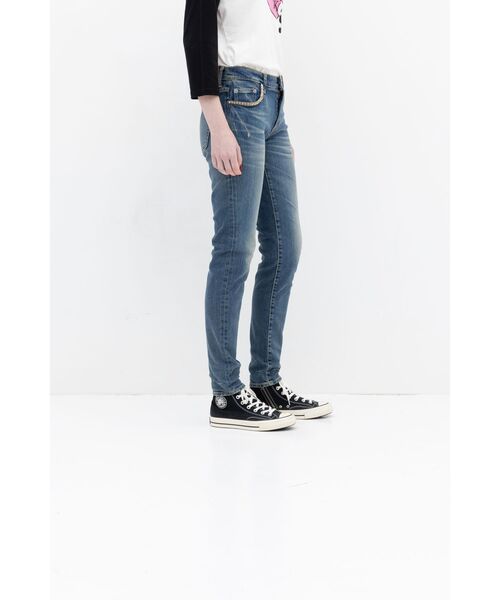 「HYSTERIC GLAMOUR」 スキニーデニムパンツ 28inch インディゴブルー レディース_画像9