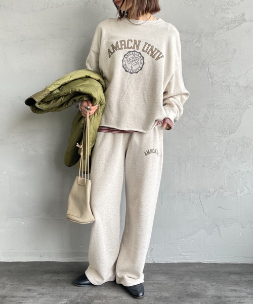 「AMERICANA」 スウェットパンツ ONE SIZE ネイビー レディース_画像6