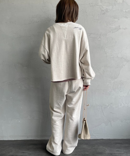 「AMERICANA」 スウェットパンツ ONE SIZE ネイビー レディース_画像8