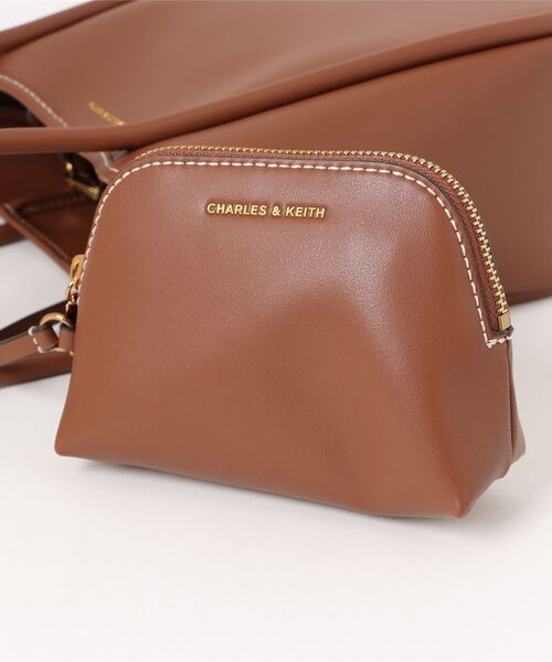 「CHARLES & KEITH」 2WAYバッグ M ブラック レディース_画像4