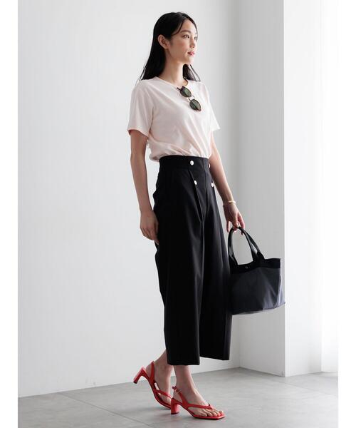 「Te chichi」 クロップドパンツ S ネイビー レディース_画像8