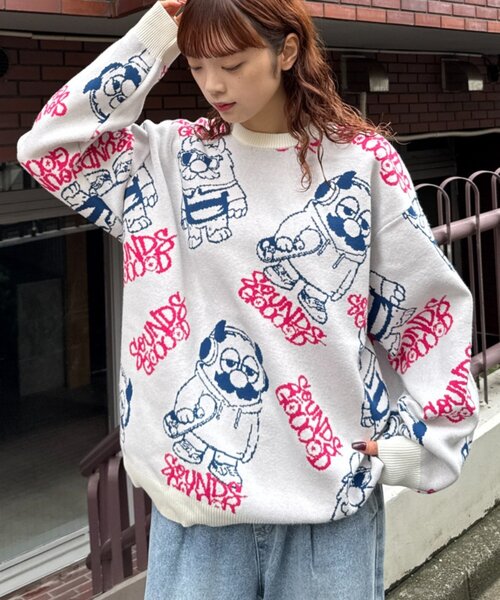 セーター ニット 「S.G」モンスタージャガードニット メンズ