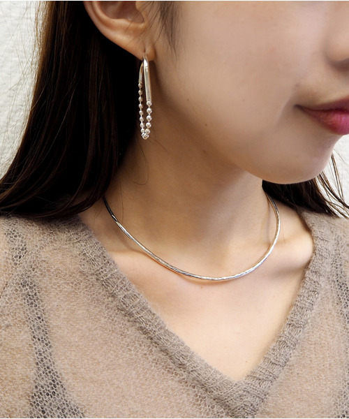 e.m.（イーエム） チョーカー SILVER925たたきチョーカー/レディース