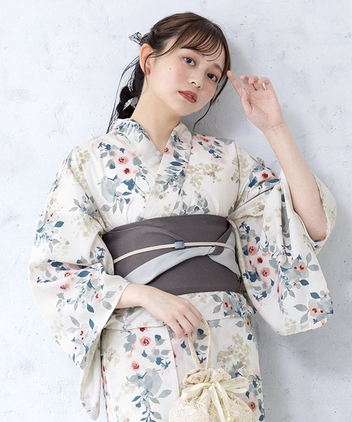 美品　SOUBIEN レディース浴衣2点セット SOUBIEN（創美苑） 浴衣 選べるレディース浴衣2点セット （浴衣＋帯
