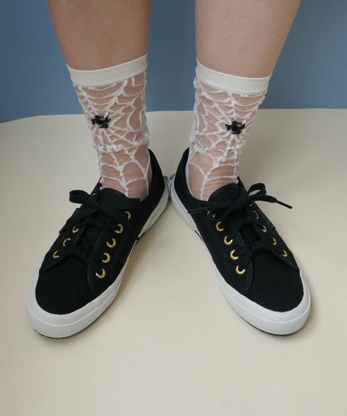 love by e.m.×SUPERGA スニーカー　リボン　ブラック SUPERGA スニーカー SUPERGA×LOVE BY e.m.バックリボン