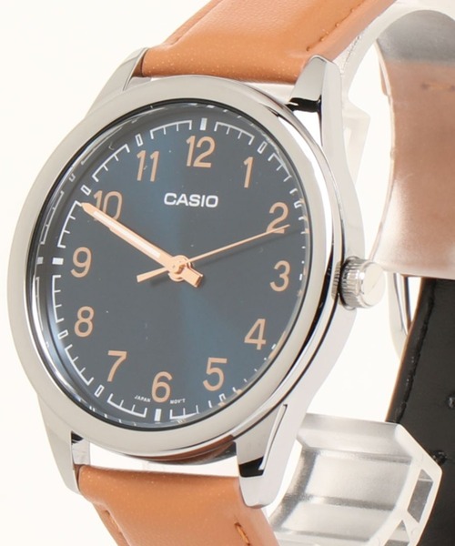 腕時計 CASIO カシオ/ ベーシックアナログ 日本製クォーツ レザーバンド 日常生活防水 //// MTP レザーシリーズ メンズ レディースの画像
