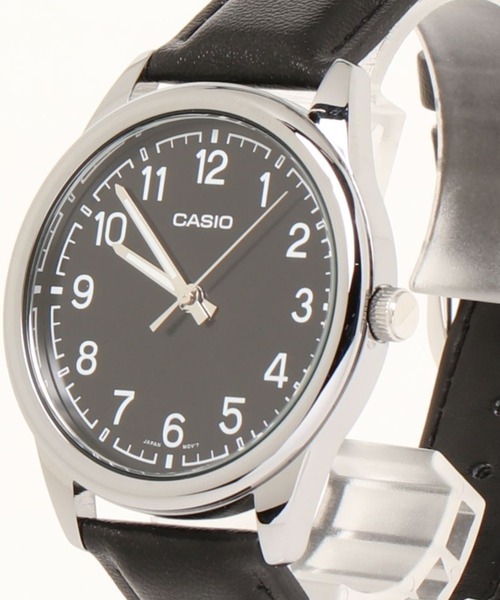 腕時計 CASIO カシオ/ ベーシックアナログ 日本製クォーツ レザーバンド 日常生活防水 //// MTP レザーシリーズ メンズ レディースの画像