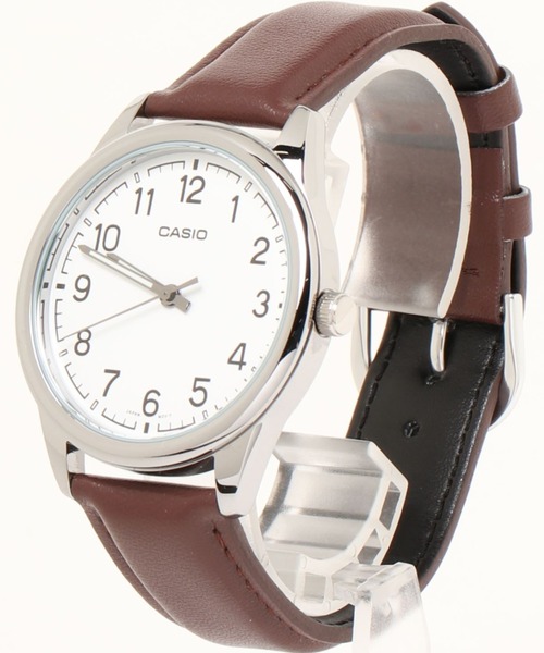 腕時計 CASIO カシオ/ ベーシックアナログ 日本製クォーツ レザーバンド 日常生活防水 //// MTP レザーシリーズ メンズ レディースの画像