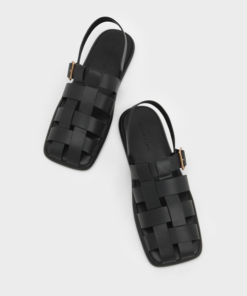 Buckle Leather Sandal バックル スニーカーサンダル Woman ブラック レザー サンダル XXW11K0FH50GOC39B999 | Tods