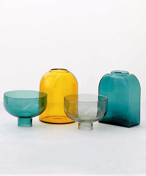 amabro（アマブロ） 花瓶 TWO TONE VASE ツートーン ベース ガラス