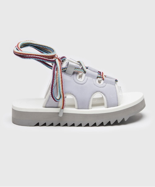 【関税込み】Suicoke グレー&ホワイト RAY-ab サンダル suicoke サンダル RAY-ab - Gray x White メンズ : ZOZOTOWN