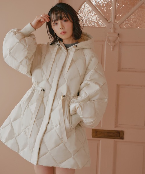 RUIRUE BOUTIQUE ダウンコート ダウンジャケット ファイバー