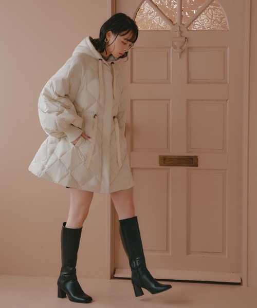 RUIRUE BOUTIQUE ダウンコート ダウンジャケット ファイバー