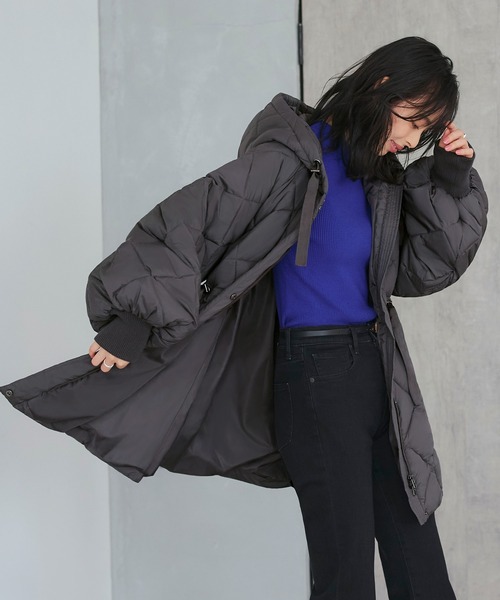 RUIRUE BOUTIQUE ダウンコート ダウンジャケット ファイバー