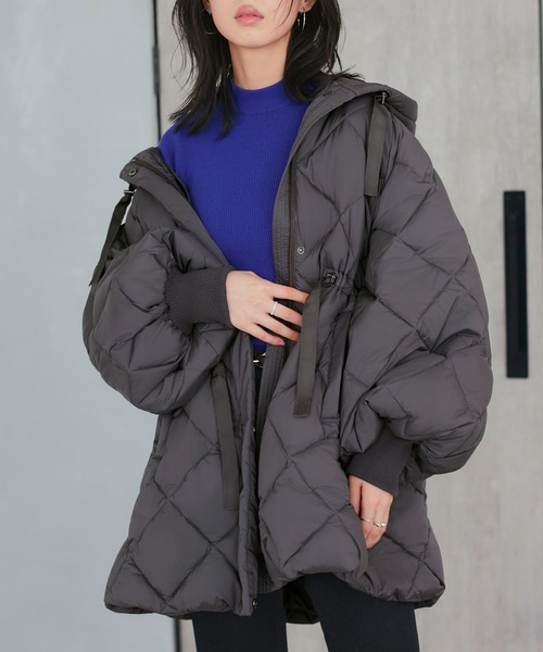 RUIRUE BOUTIQUE ダウンコート ダウンジャケット ファイバー