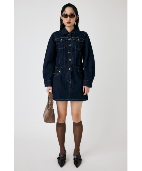 MOUSSY デニムミニワンピース MOUSSY ワンピース LOW WAIST DENIM MINI ドレス : ZOZOTOWN