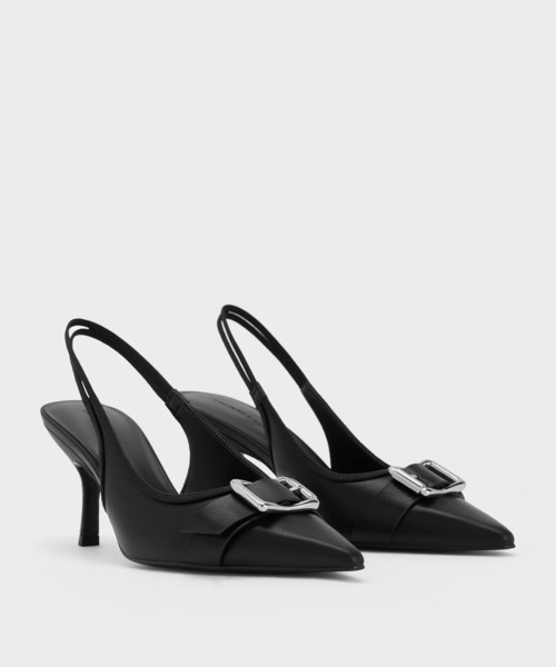 CHARLES ＆ KEITH（チャールズ&キース） パンプス バックル ポイン