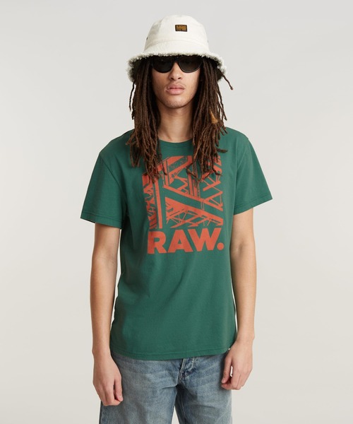送料込★G-Star★Construction Tシャツ G-STAR RAW tシャツ RAW. CONSTRUCTION T-SHIRT/グラフィック